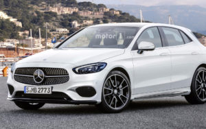В Сети опубликован рендер Mercedes A-Class 2018 года